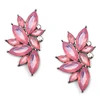 KM new models korea earring wholesale jelly flowers water drops diamond ear studs beautiful earrings for girls