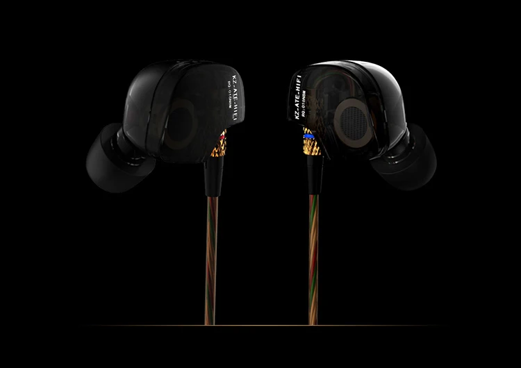 KZ ATE Wired Headphone HiFi Sport Headphones In Ear Earphone For Running With Microphone Headset music Earbuds - ANKUX.COM
