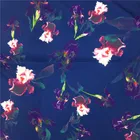 Digital printing bamboo slubbed fabric custom printing plain saree fabric