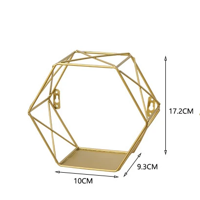 Nordic Home Metal Decoration Storage Wall Mounted Shelf Hexagon and House Shape Wall Wire Modern Storge Display Rack, Gold ,black
Nordic Home Metal Decoration Storage Wall Mounted Shelf Hexagon and House Shape Wall Wire Modern Storge Display Rack, Gold ,black
