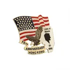 Custom metal crafts emblems color enameled lapel pin masonic metal pin badge making