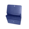 Large capacity PU leather file folder car manual holder with back zipper pocket