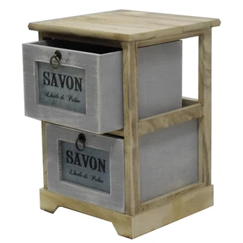 Hot Sell Mini Wooden Craft Storage Units Cabinet With 2 Drawers