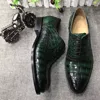 Delicate Handmade Men's Leather Shoes ,Crocodile Men Shoes