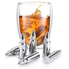 Cube Food Glass Stainless Steel Bullet Shaped Ice Cube Metal Whiskey Rocks Amazon Hot Item With Gifts Box Cheapest Price