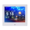 8 inch time day clock machine automatically acquires the temperature weather forecast for next three days digital photo frame