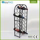 EasyPAG black color metal wire 23 bottle home bar corner wine rack