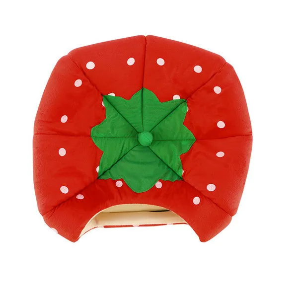 1pc Soft Strawberry Pet Igloo Dog Cat House Kennel Doggy Fashion Cushion Basket Newest hot search