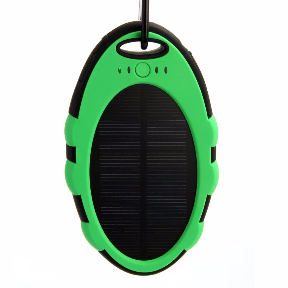 Custom Logo Waterproof Portable Solar Power Bank with LED Light for Chiarging for Xiaomi - ANKUX.COM