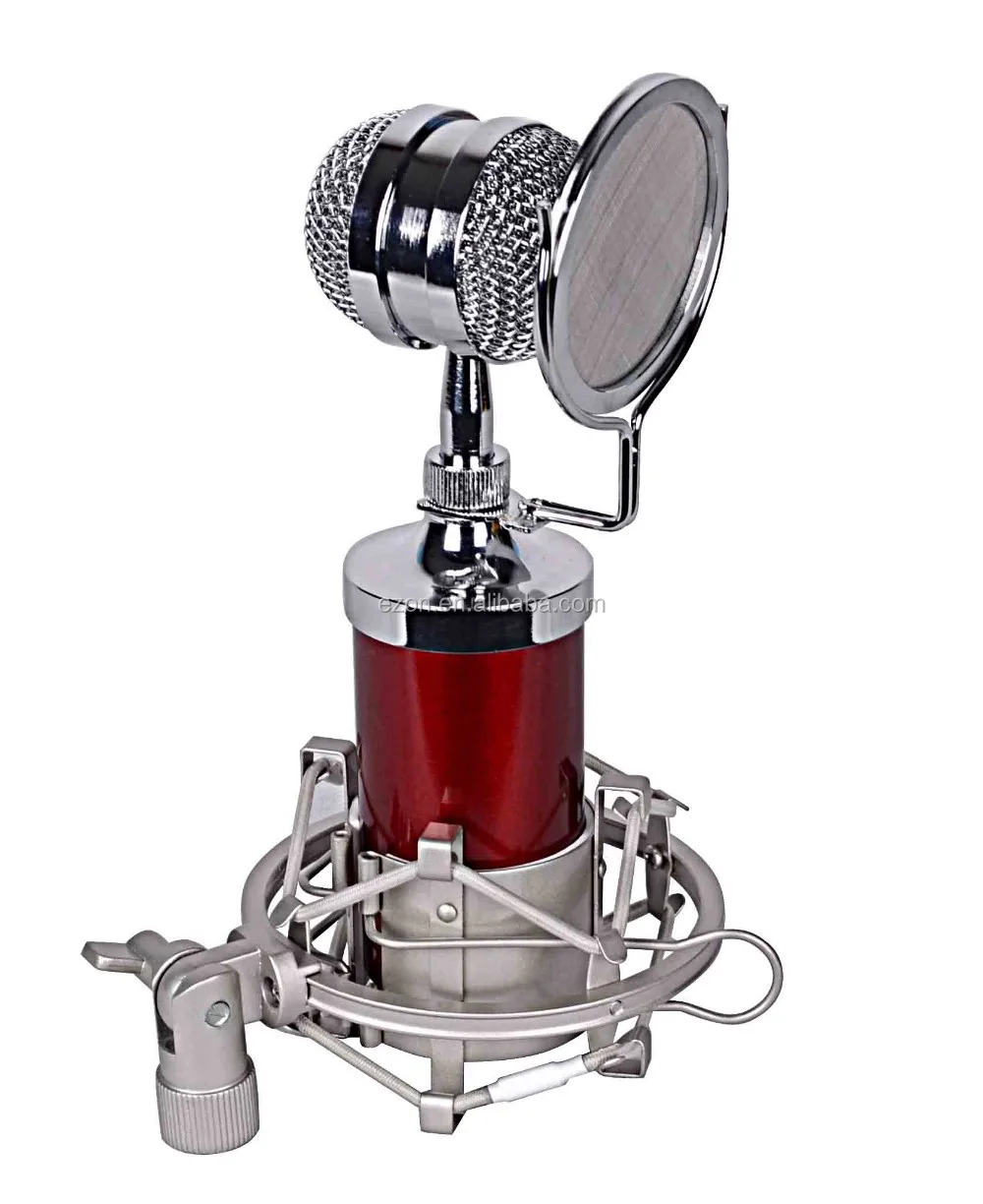 Large Diaphragm recording microphone/Professional network karaoke recording microphone/Computer recording condenser microphone