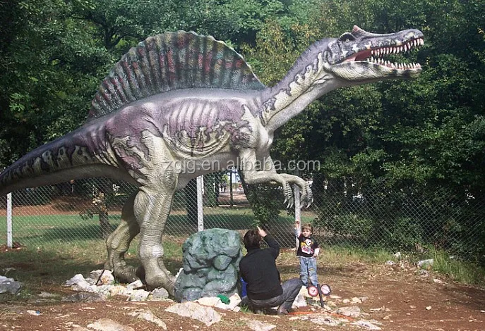 Outdoor Playground Model Life Size Fiberglass Dinosaur