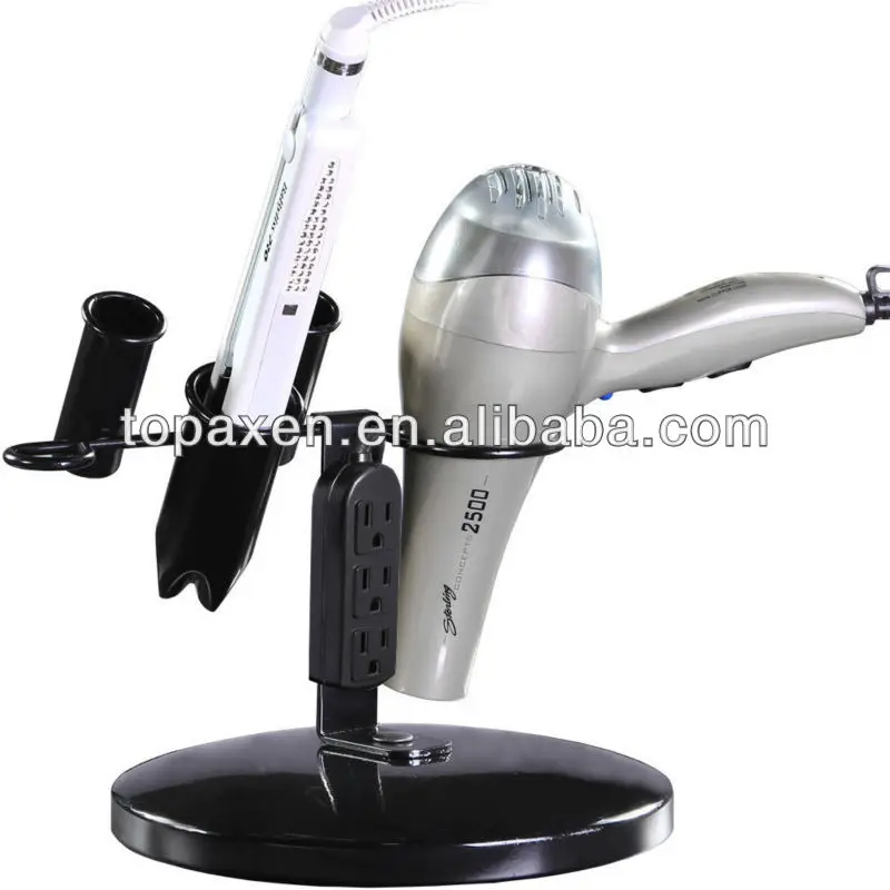 Salon Appliance Holder Desktop Clamp Hair Outlet Blow Dryer Curling Flat Iron, View Salon