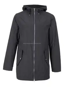 lightweight nylon black custom wholesale mac parka coat / jacket