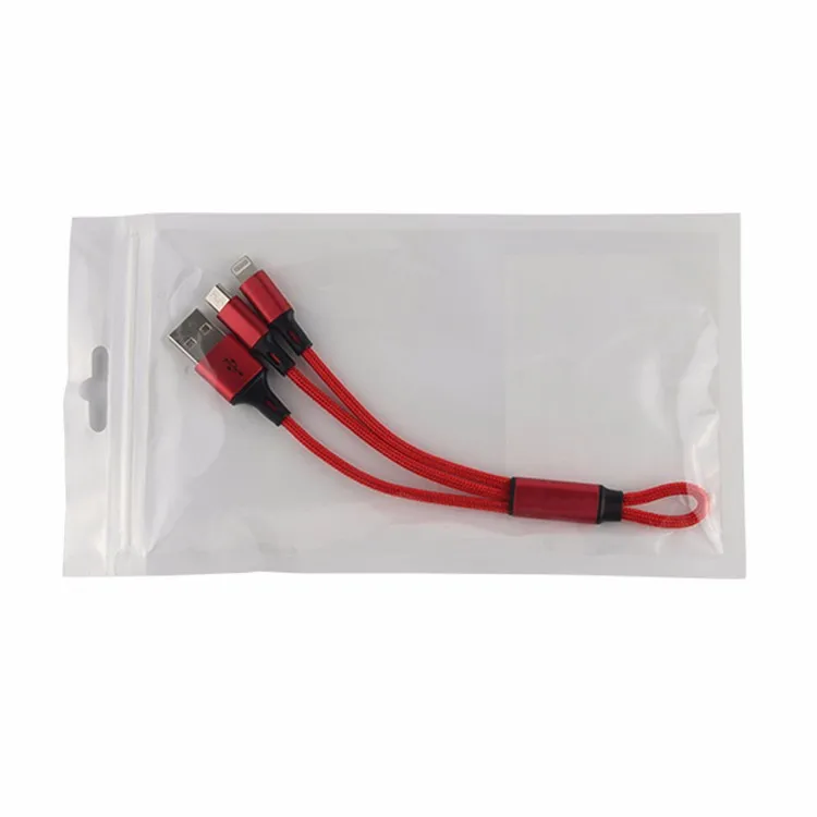 BSCI Shenzhen Factory 3 in 1 Flat usb charger cable android, Type C - ANKUX.COM