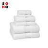 5 Star Personalized Luxury 16s 21s Custom Logo 100% Cotton White Face Bath Hand Spa Hotel Towel