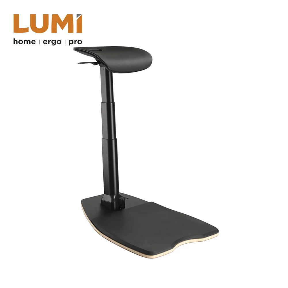 Ergonomic Standing Leaning Swivel Chair With Anti Fatigue Mat