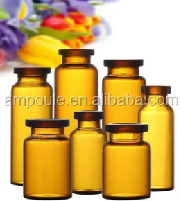 1-20ml amber tubular glass vials
