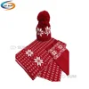 new fashion Christmas soft unsex winter custom knitting hat scarf glove set