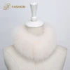 Factory wholesale jtfur genuine fox fur trimming women coat collar warm large natural fox fur scarf