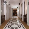 Paris Hotel Bachaumont Marble water jet Medallion flooring border designs for hall