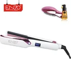ENZO 2019 Hair straightener durable electric straight hair comb brush LCD heated ceramic hair straightening brush