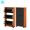 Custom chinese simple style tall shoe rack storage cabinet shoe shelf 3 tier layer design