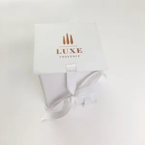 custom white cosmetic candle gift box alibaba hot sale