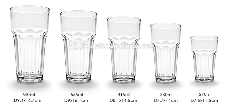 clear plastic drinking glasses in bulk