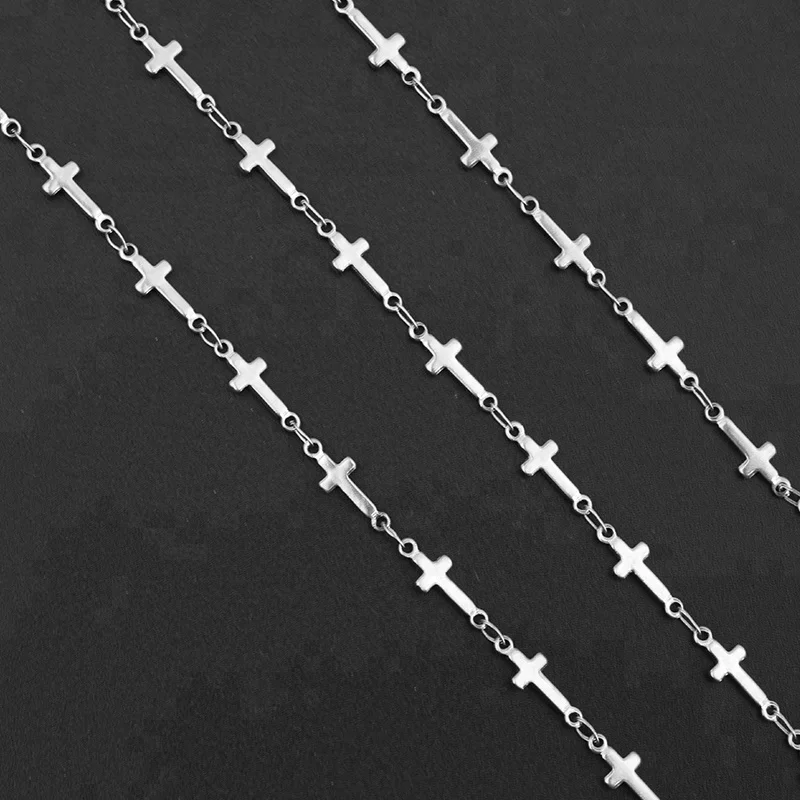 Bead Link Chain Women 5*13mm Cross Chain women Necklace Fashion Stainless Steel Jewelry
Bead Link Chain Women 5*13mm Cross Chain women Necklace Fashion Stainless Steel Jewelry