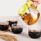 Pyrex wholesale glass teapots with infuser /coffee tea set / glass tea pot