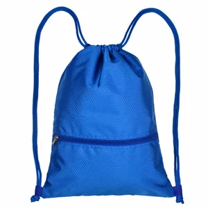 lightweight sport backpack mesh drawstring gift bag with front