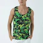 Wholesale low price custom made camouflage print 95% cotton 5% spandex tank top