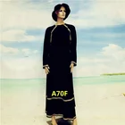 Latest cheap muslim style flax abaya designs
