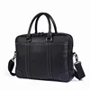 China Factory Wholesale Customized 9879-2 Black Business Work Bags Trend Leather Handbag For Men Lawyer