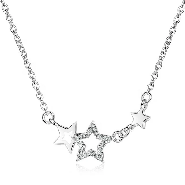 Chic & Sweet Authentic 925 Sterling Silver Star Pendants Necklaces Trendy Elegant Necklaces Fine Jewelry for Women
Chic & Sweet Authentic 925 Sterling Silver Star Pendants Necklaces Trendy Elegant Necklaces Fine Jewelry for Women
