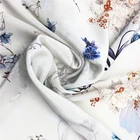 Digital printing customized Italian 100% heavy crepe silk fabric dress