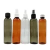120ml 4 oz amber Transparent fume black pet plastic oil pump spray bottle for hair care and cosmetic liquid