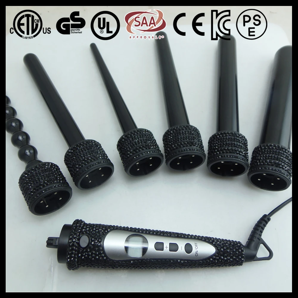 2017 Hot curling iron steam bling private label large professional salon full automatic magic ceramic hair iron curler curl