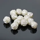 Rose shaped abs pearl beads for jewelry making