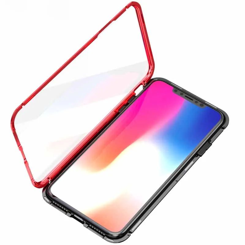 360 Front And Back Full Magnetic Adsorption Metal Case For Iphone 6 7 8 X XR XS Max Double Side Tempered Glass Metal Frame Case
360 Front And Back Full Magnetic Adsorption Metal Case For Iphone 6 7 8 X XR XS Max Double Side Tempered Glass Metal Frame Case