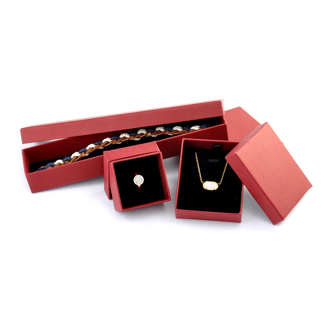 ring necklace bracelet paper box luxury jewelry box packaging