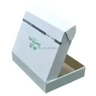 Free sample Safety and high quality food grade E-corrugated white pizza packaging box