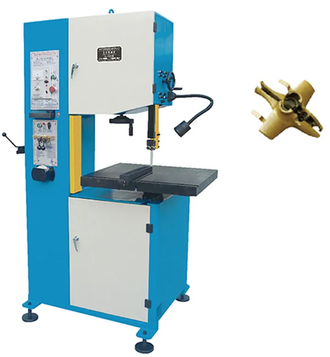 China supplier castings metal cutting machine plumbing fittings bandsaw vertical metal cutting band saw machine