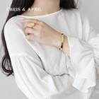18K gold wide cuff bangle women bracelets