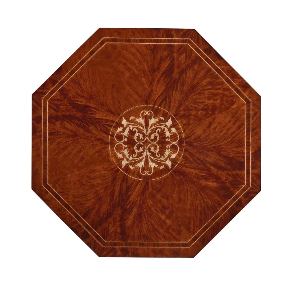 Octagon Wood Table,Solid Wood Octagon Coffee Table Combinstion Flower