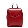 Rich Red Genuine Leather Mini Backpack Drawstring Backpack Lady Waterproof Backpack