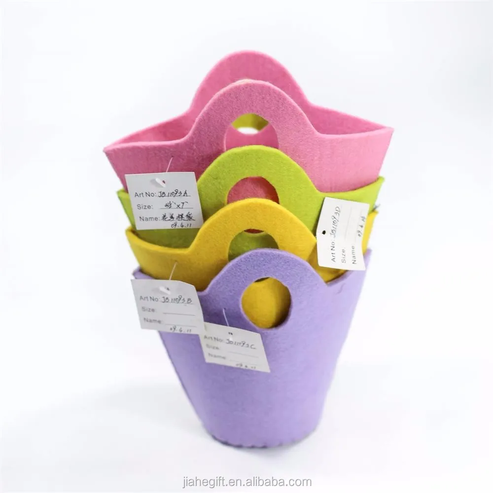 wholesale happy spring yellow flower gift hamper basket with