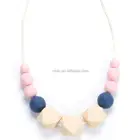 New Cheap fancy Soft Silicone Baby Teething Necklace For sale