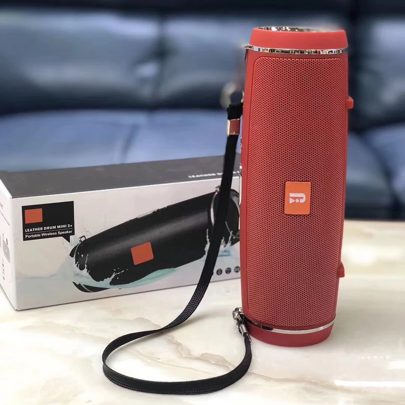 Leather Drum Mini 2+ Portable speaker Wireless Outdoor mini speaker Waterproof Bluetooth Speaker - ANKUX.COM