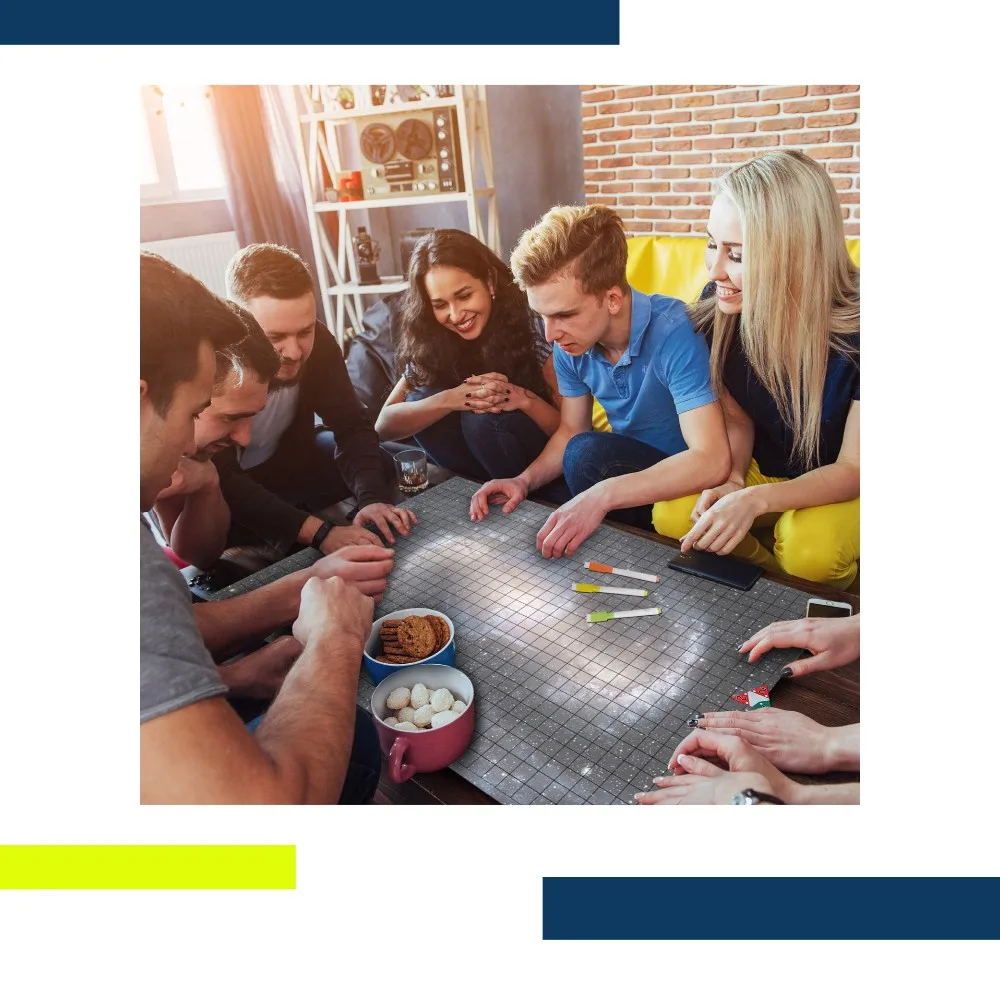 3-2b1 durable dry erase board game mat tabletop